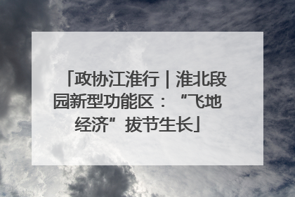 政协江淮行｜淮北段园新型功能区：“飞地经济”拔节生长