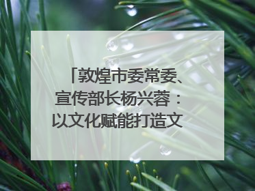 敦煌市委常委、宣传部长杨兴蓉：以文化赋能打造文旅增效新引擎｜第七届全国县域旅游研究成果发布系列活动