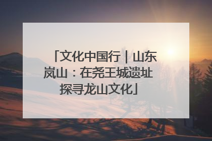 文化中国行｜山东岚山：在尧王城遗址探寻龙山文化