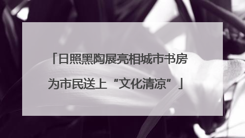 日照黑陶展亮相城市书房 为市民送上“文化清凉”