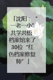 沈阳：“一老一小”共学共悟 档案馆来了30位“红色档案修复师”