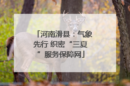 河南滑县：气象先行 织密“三夏”服务保障网