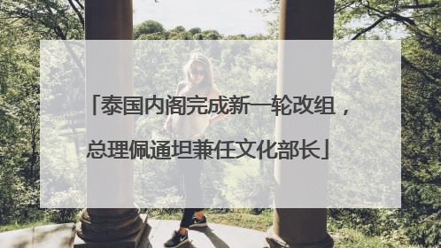 泰国内阁完成新一轮改组，总理佩通坦兼任文化部长