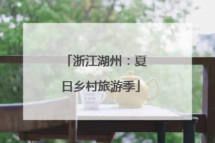 浙江湖州：夏日乡村旅游季