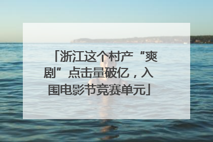 浙江这个村产“爽剧”点击量破亿，入围电影节竞赛单元