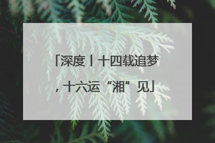 深度丨十四载追梦，十六运“湘”见
