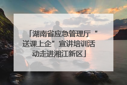 湖南省应急管理厅“送课上企”宣讲培训活动走进湘江新区