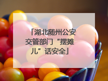 湖北随州公安交管部门“摆摊儿”话安全
