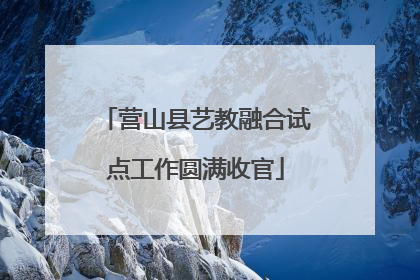 营山县艺教融合试点工作圆满收官