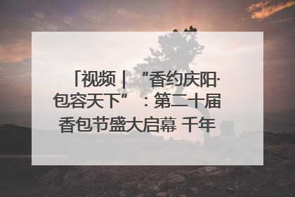 视频｜“香约庆阳·包容天下”：第二十届香包节盛大启幕 千年非遗香飘世界