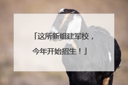 这所新组建军校，今年开始招生！