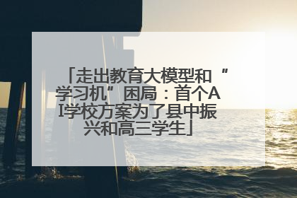 走出教育大模型和“学习机”困局：首个AI学校方案为了县中振兴和高三学生