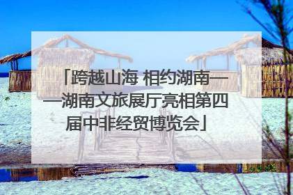 跨越山海 相约湖南——湖南文旅展厅亮相第四届中非经贸博览会