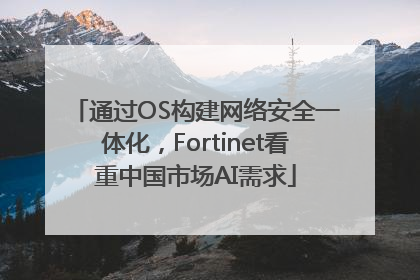 通过OS构建网络安全一体化，Fortinet看重中国市场AI需求