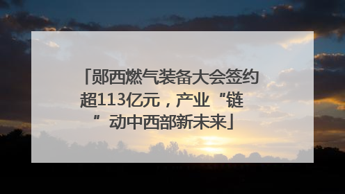 郧西燃气装备大会签约超113亿元，产业“链”动中西部新未来