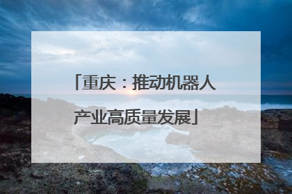 重庆：推动机器人产业高质量发展