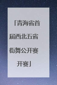 青海省首届西北五省街舞公开赛开赛