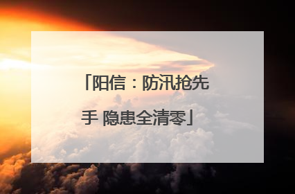 阳信：防汛抢先手 隐患全清零