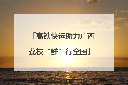 高铁快运助力广西荔枝“鲜”行全国