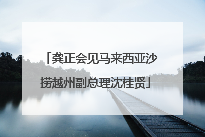 龚正会见马来西亚沙捞越州副总理沈桂贤