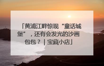 黄浦江畔惊现“童话城堡”，还有会发光的沙画包包？｜宝藏小店