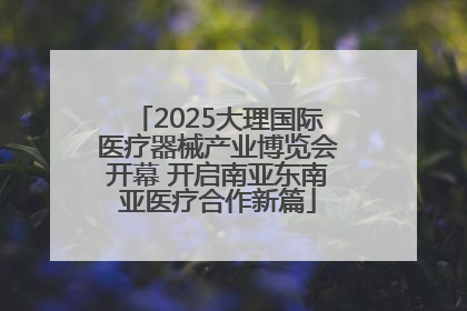2025大理国际医疗器械产业博览会开幕 开启南亚东南亚医疗合作新篇