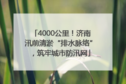 4000公里！济南汛前清淤“排水脉络”，筑牢城市防汛网